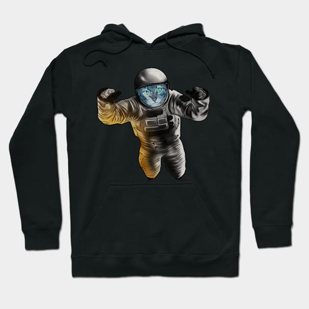 Funny Cat Astronout, Space Universe Hoodie by dukito